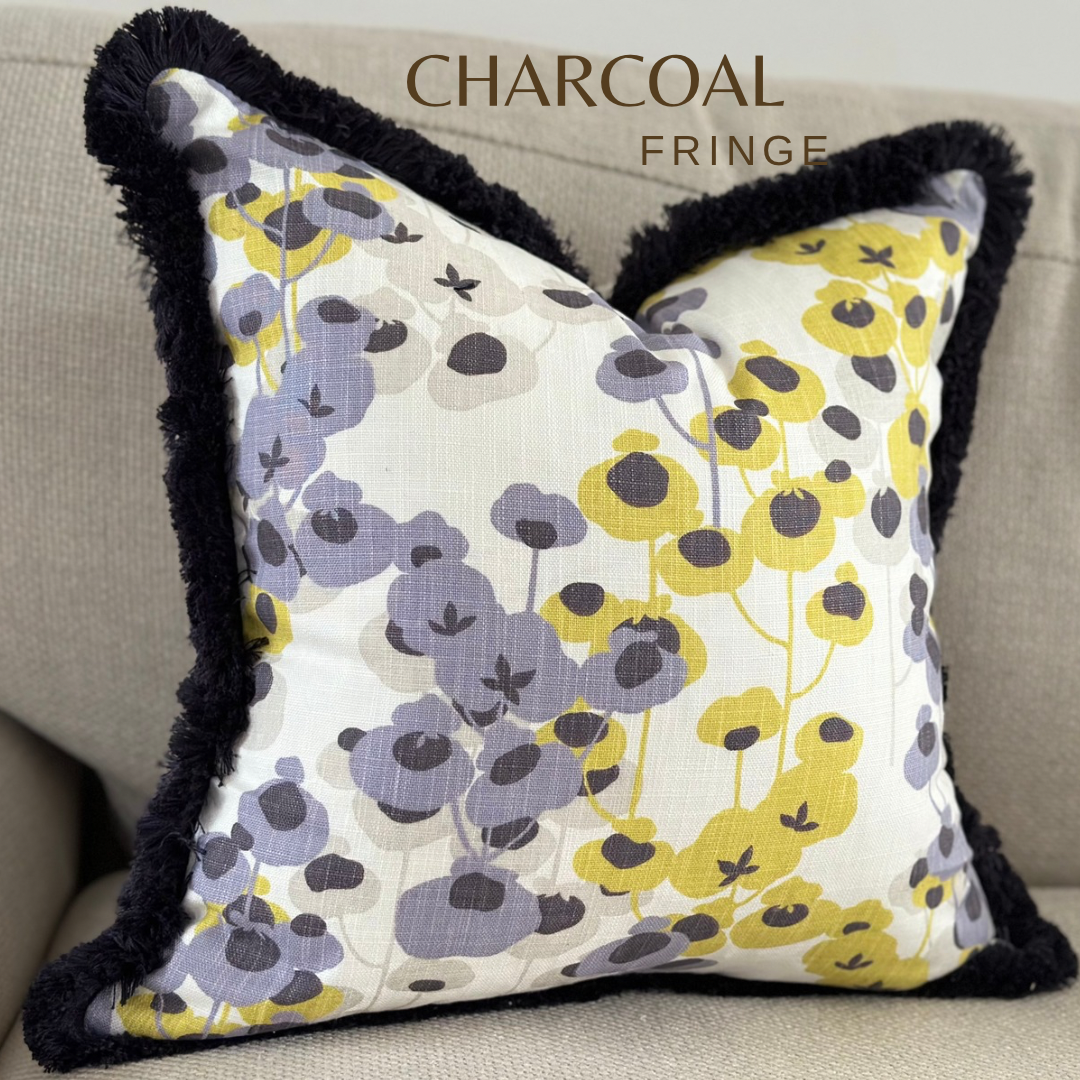 ELODIE | Fringed or Piped cushion