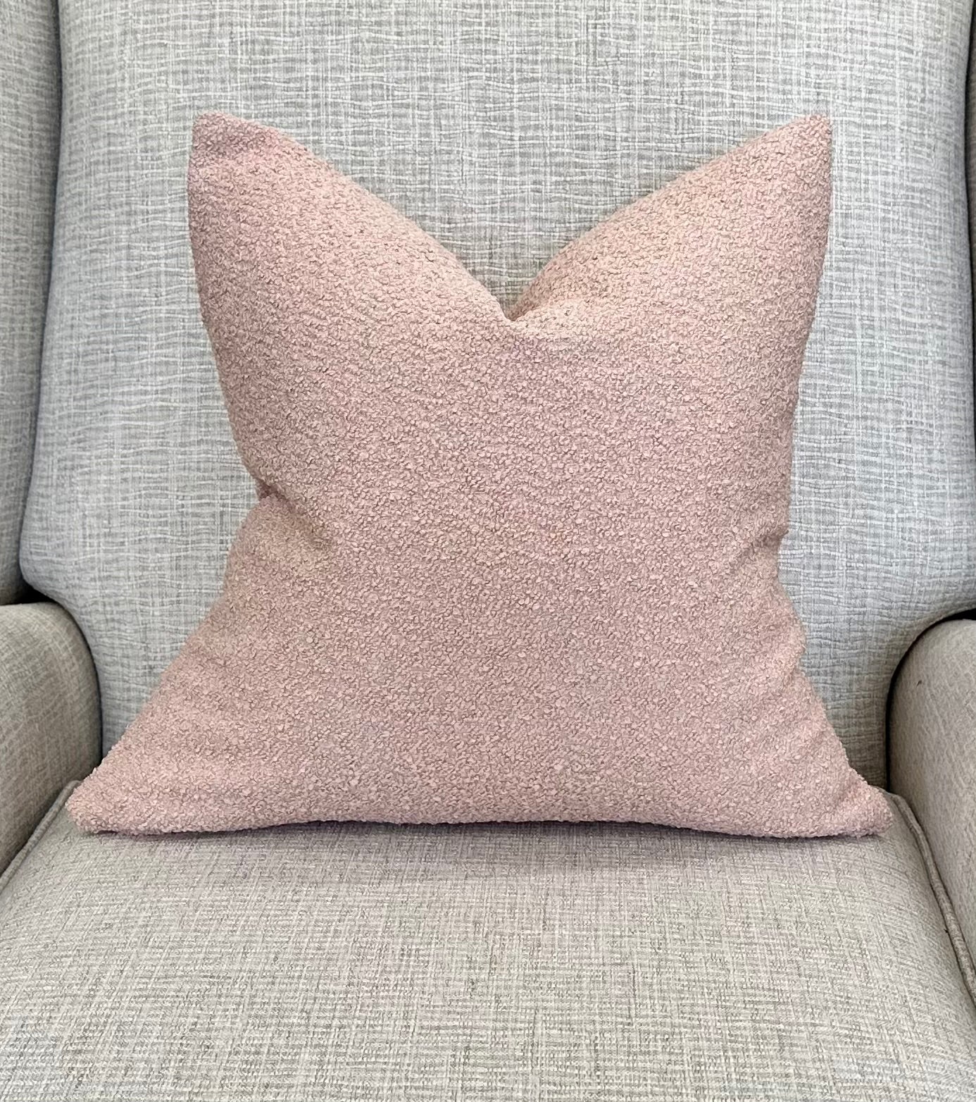 Pretty pink pillows. Cute home decor