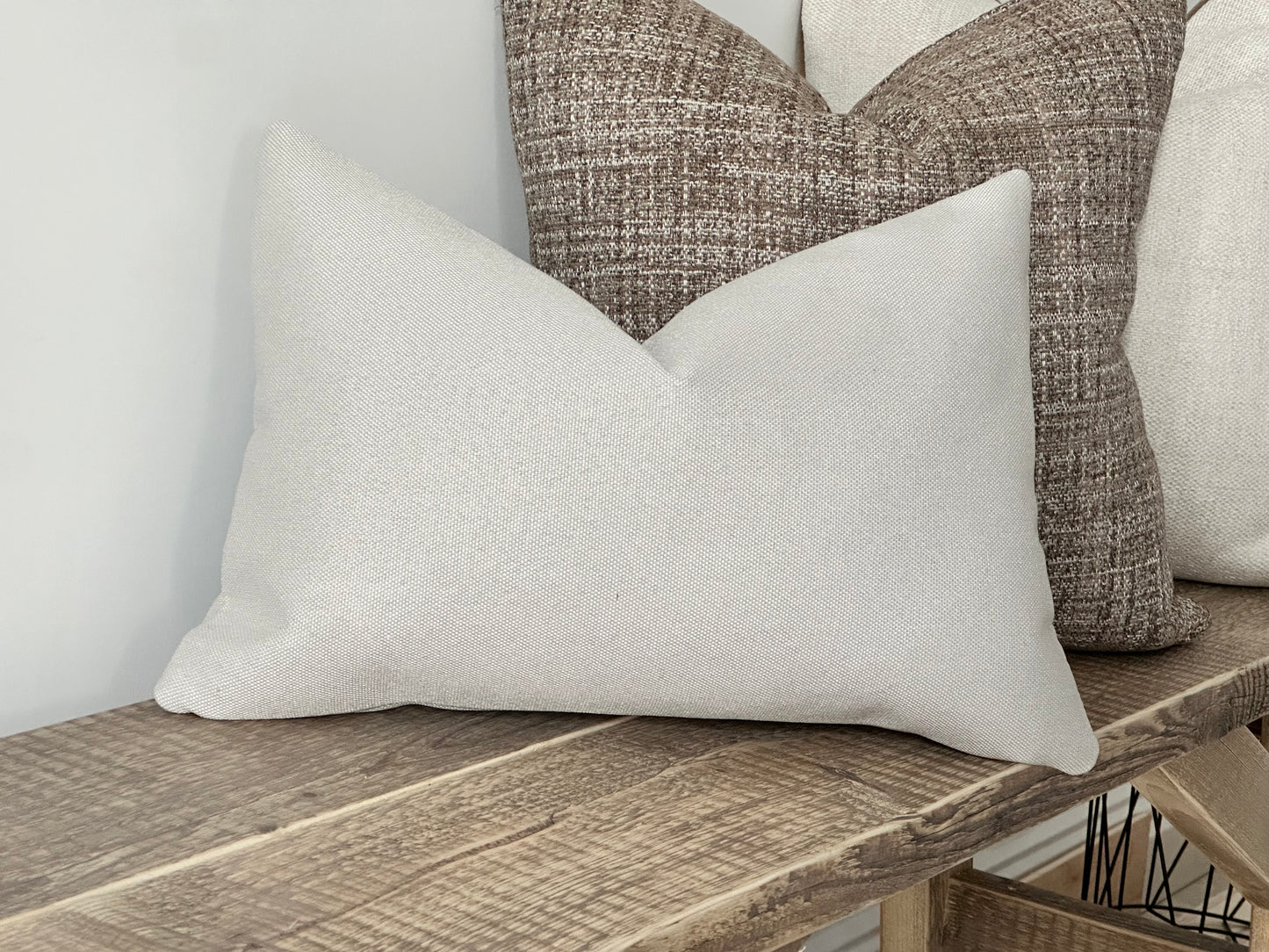 Rectangle Pale Grey Cushion Cover