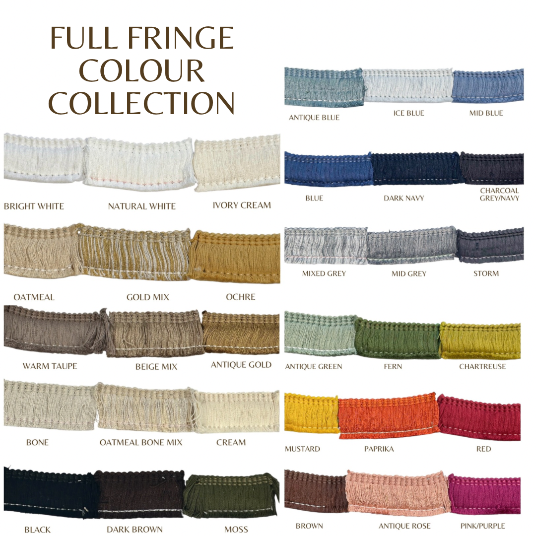 CLAY | Natural Cushion: Fringed & Piped