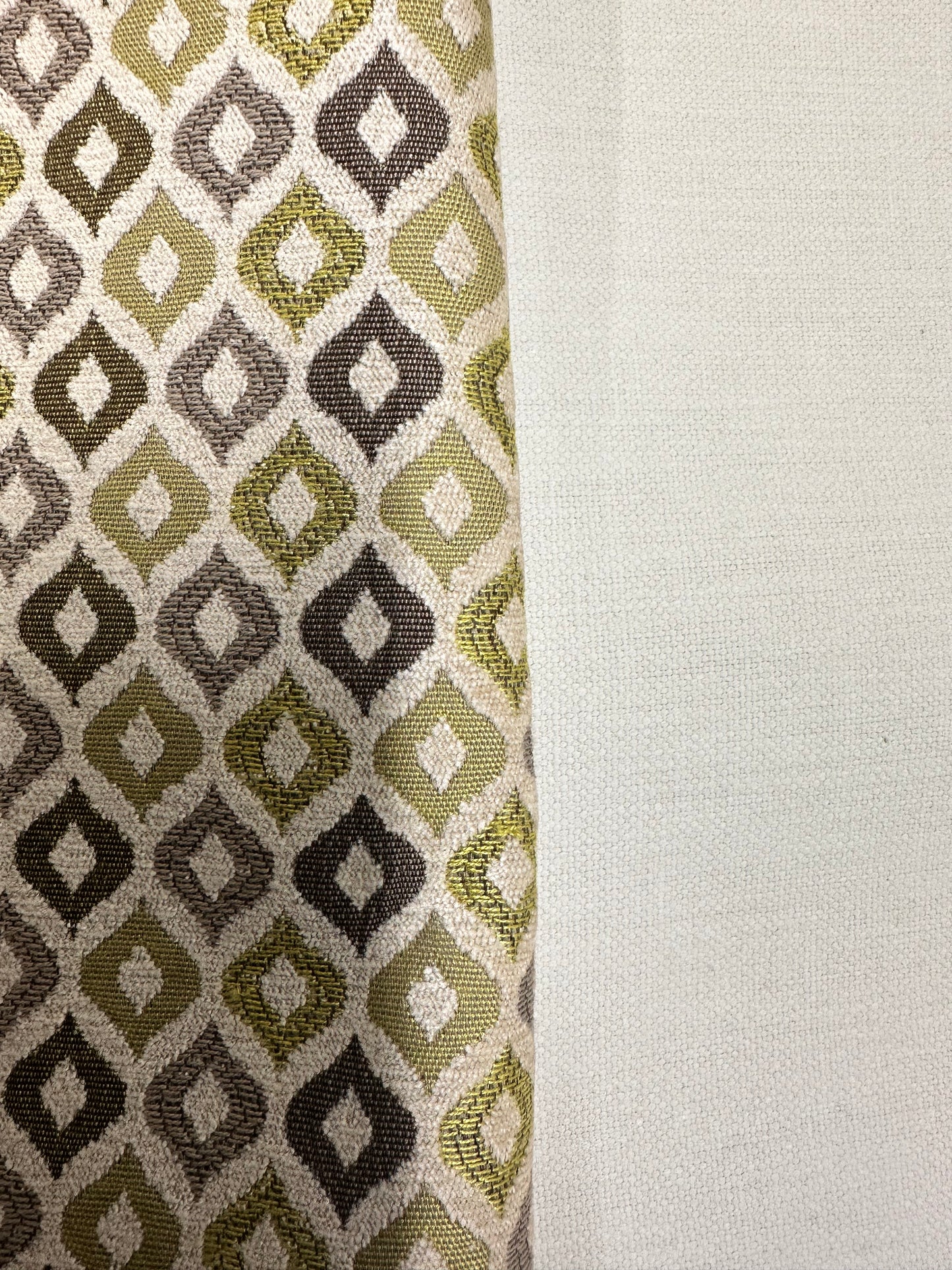 Green and Beige Rectangle Cushion Cover