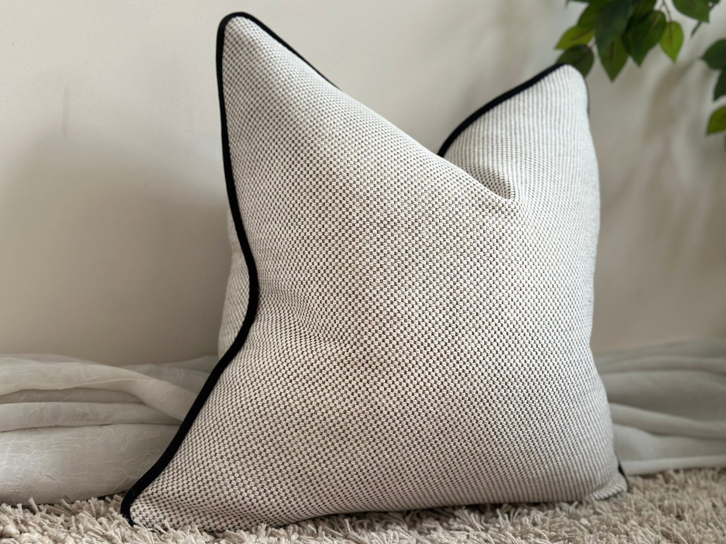 Modern cushions, luxury neutral interiors