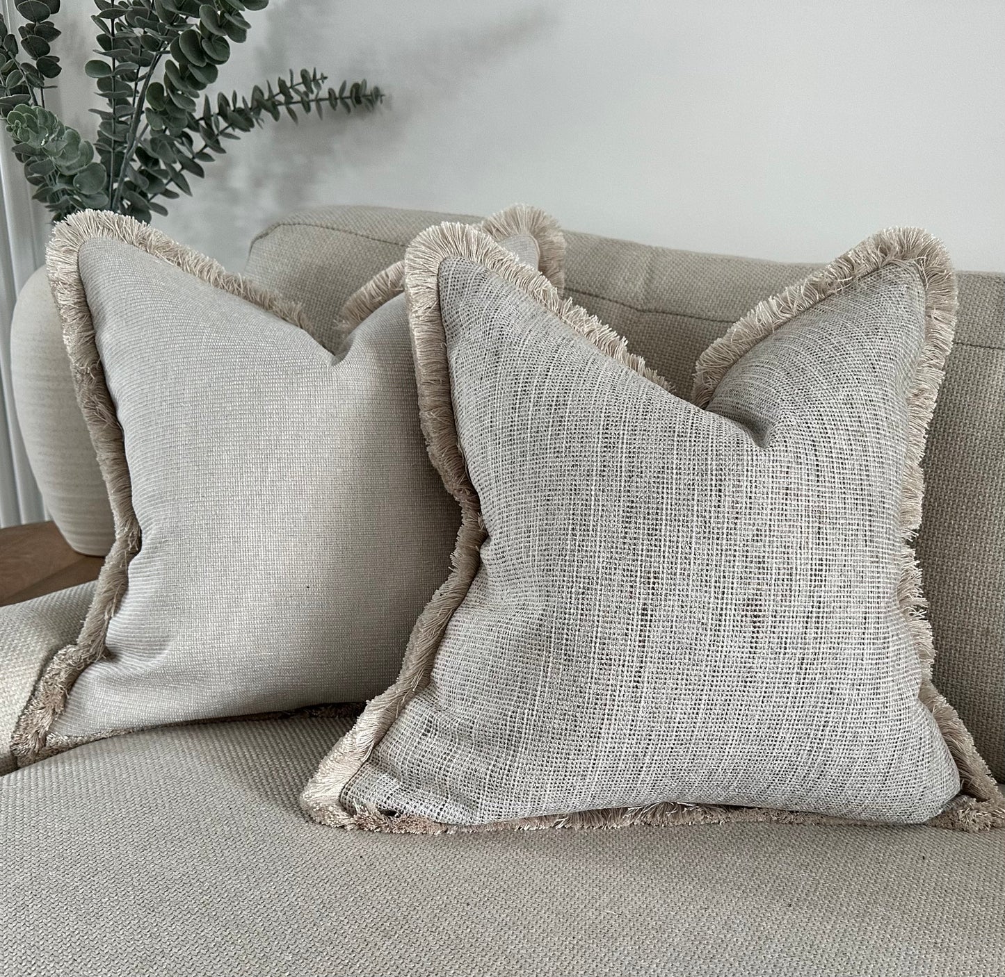 Luxury fringed cushions - the cosy cushion shop
