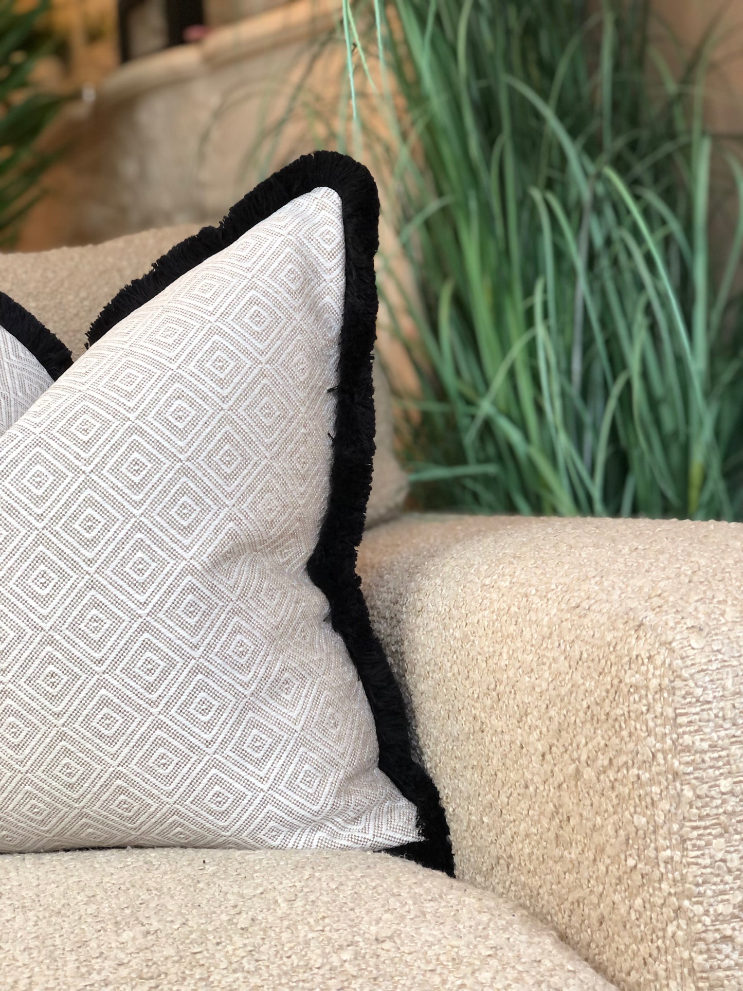 luxury fringe cushions