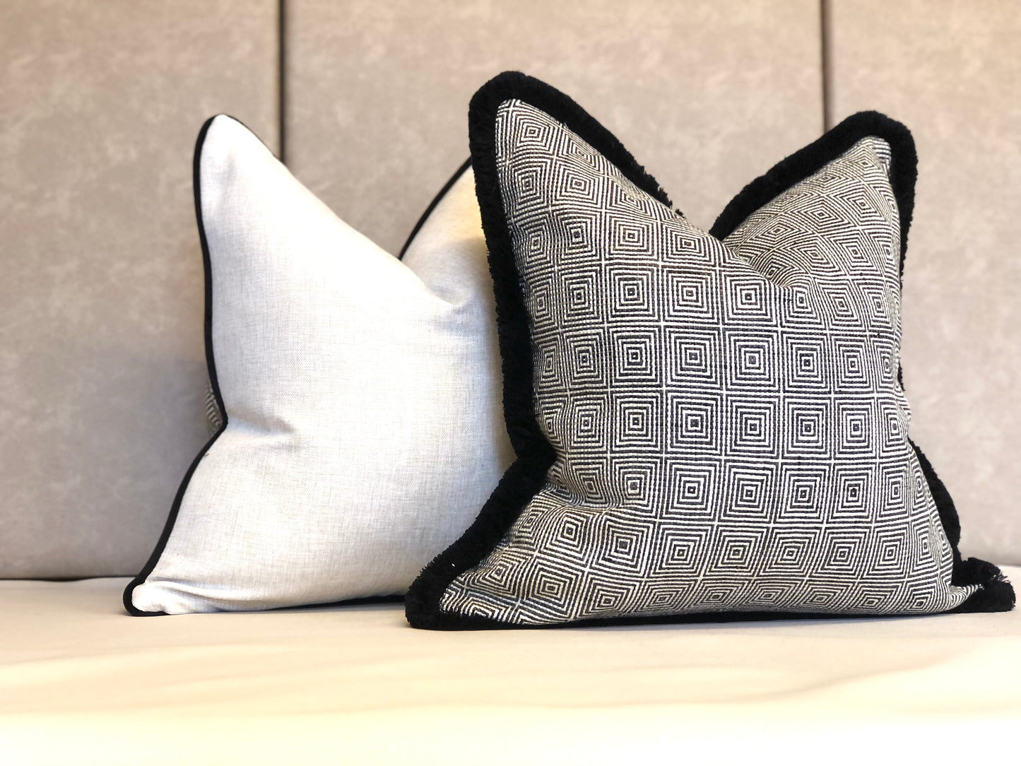 monochrome cushions
