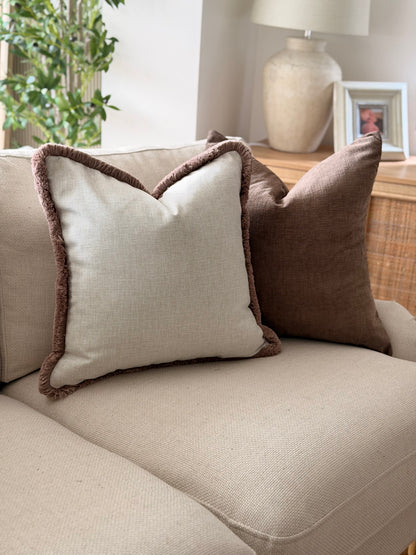 HADLEY | Natural Fringed Cushion