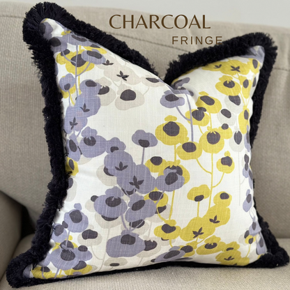 ELODIE | Fringed or Piped cushion