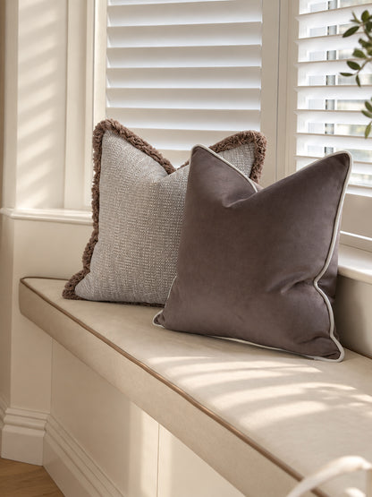MOLE VELVET | Brown Toned Cushion