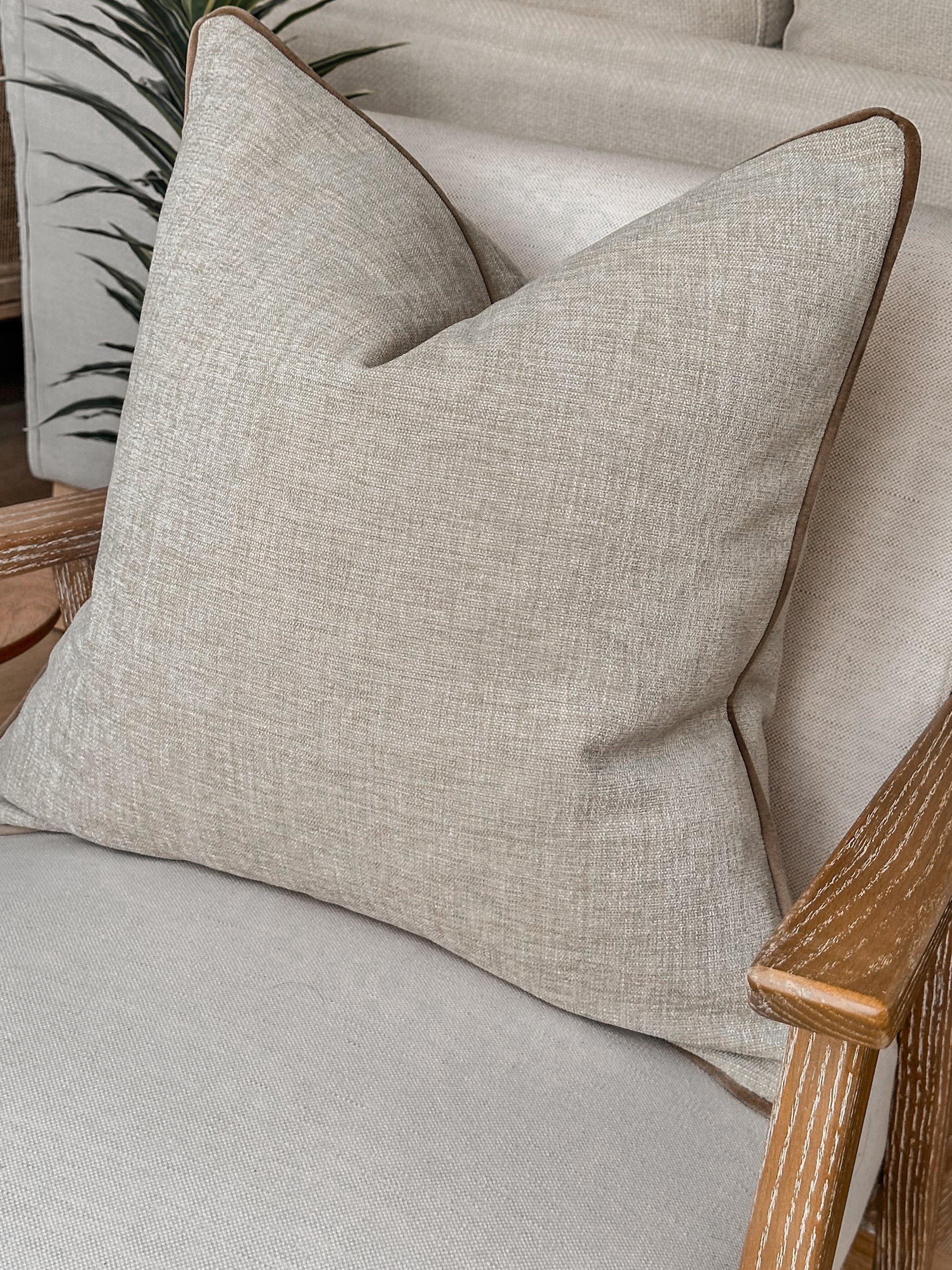 Natural luxury throw pillow