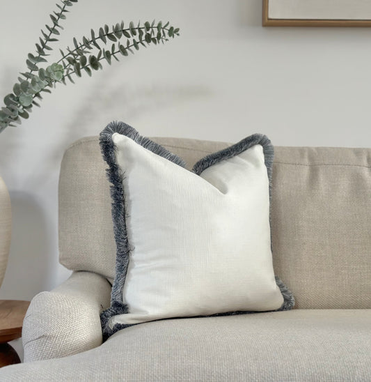 Off white cotton cushion cover