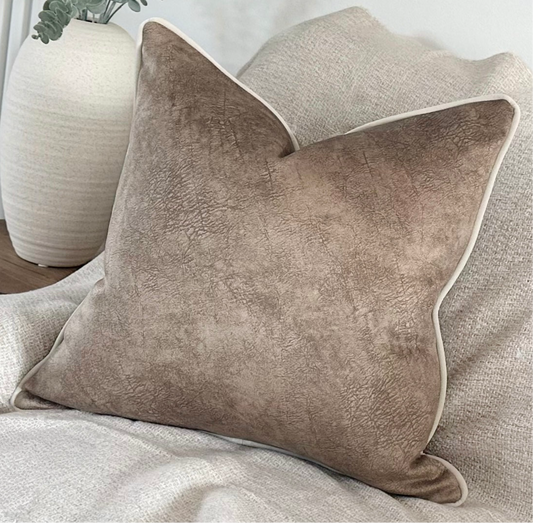 FAWN HAZE | Beige Textured Look Cushion