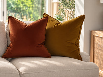 BURNT ORNAGE | Velvet Cushion