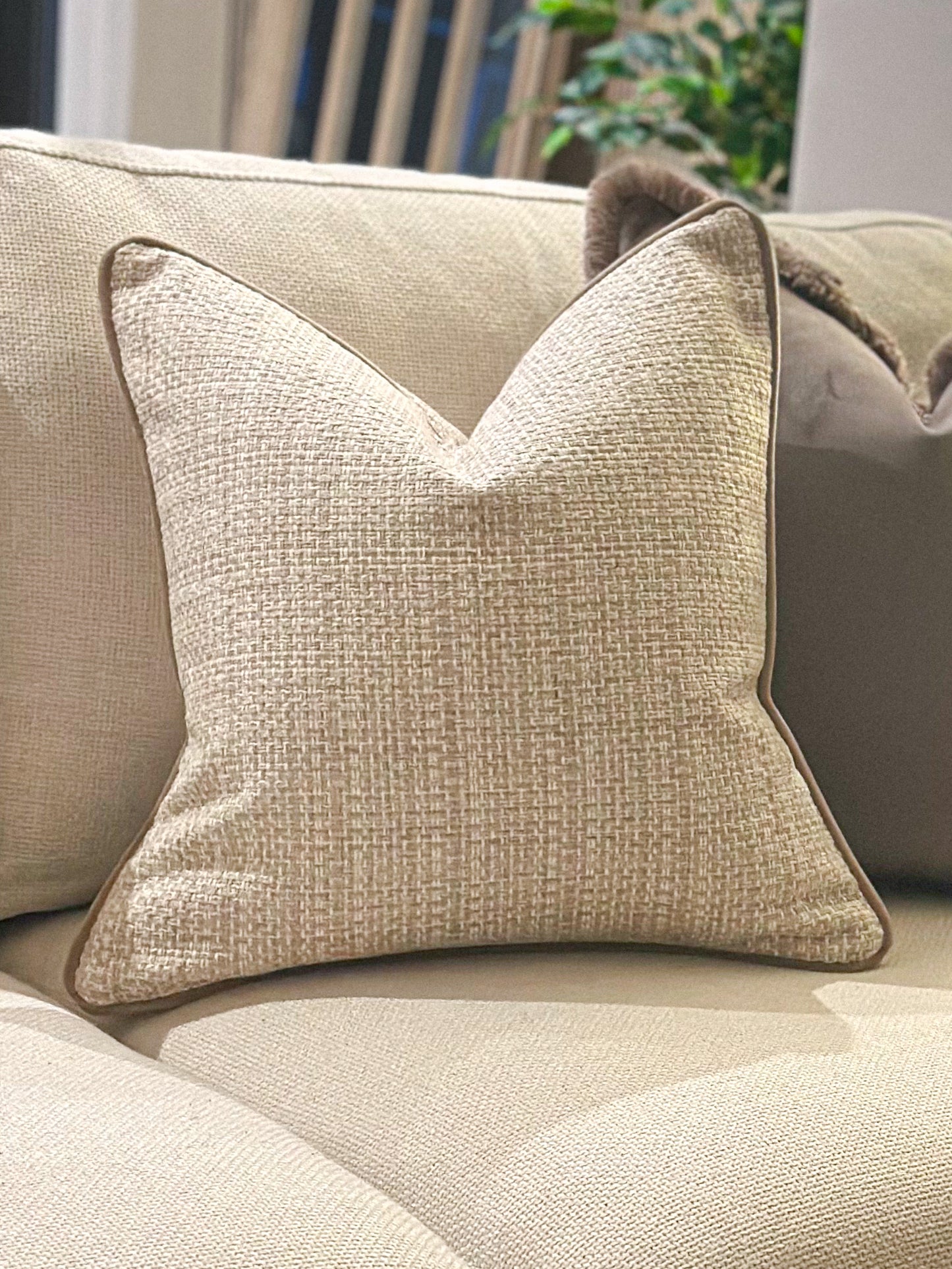 LEXI | Cream Woven Cushion
