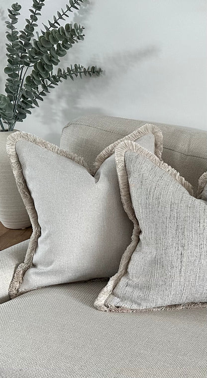 The cosy cushion shop luxury neutral cushion.