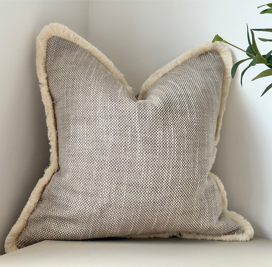OLIVIA | Fringe or Piped Cushion Cover
