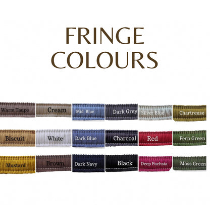 PUTTY VELVET | Fringe or Piped Cushion