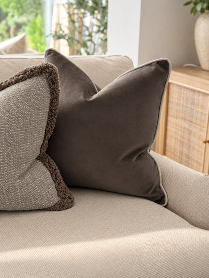 MOLE VELVET | Brown Toned Cushion