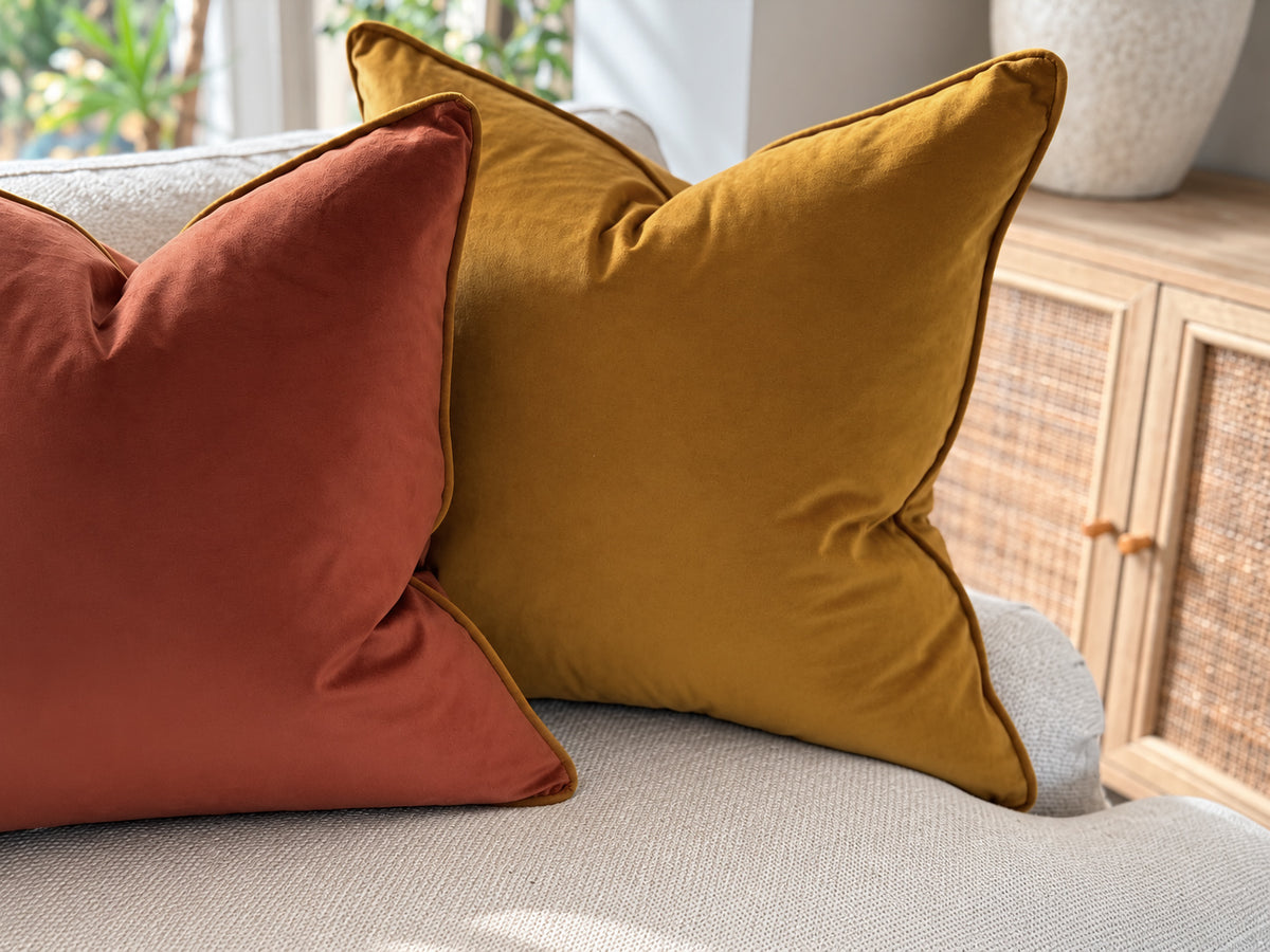 DEEP MUSTARD| Velvet Cushion