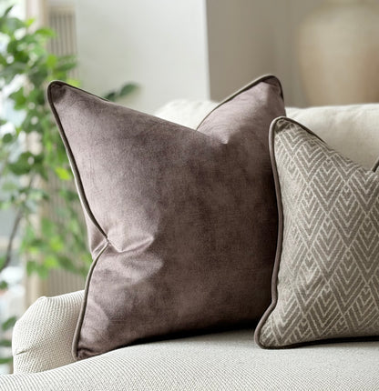 LUXURY MOCHA | Velvet Cushion