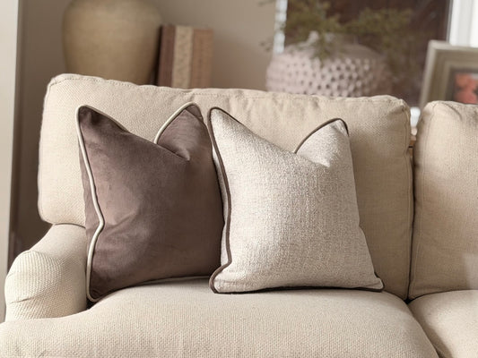 MOLE VELVET | Brown Toned Cushion