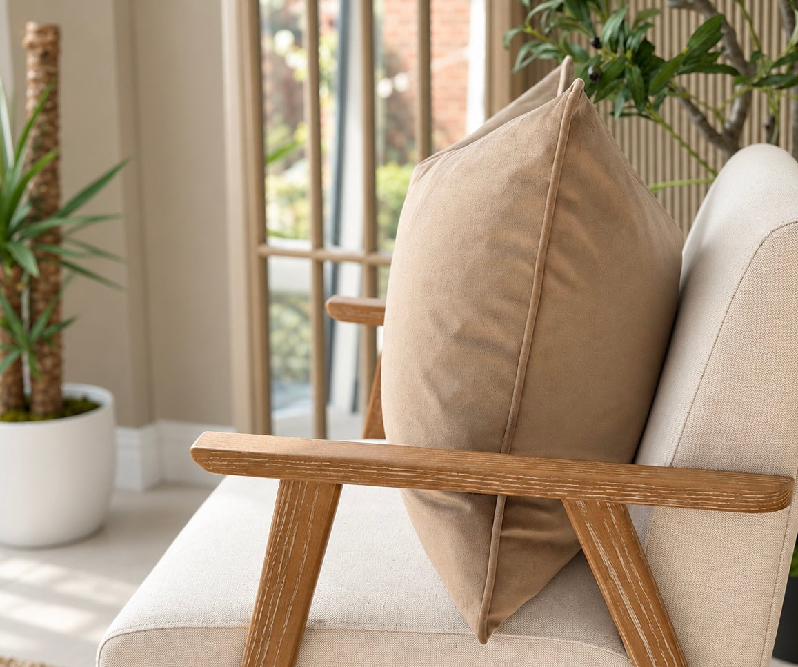 BEIGE TAUPE | Velvet Cushion