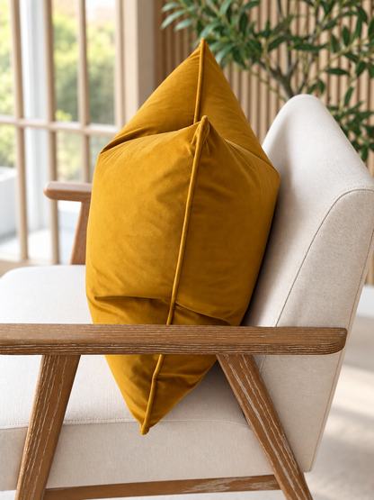 DEEP MUSTARD| Velvet Cushion