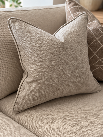 WARM GREIGE | Textured Cushion