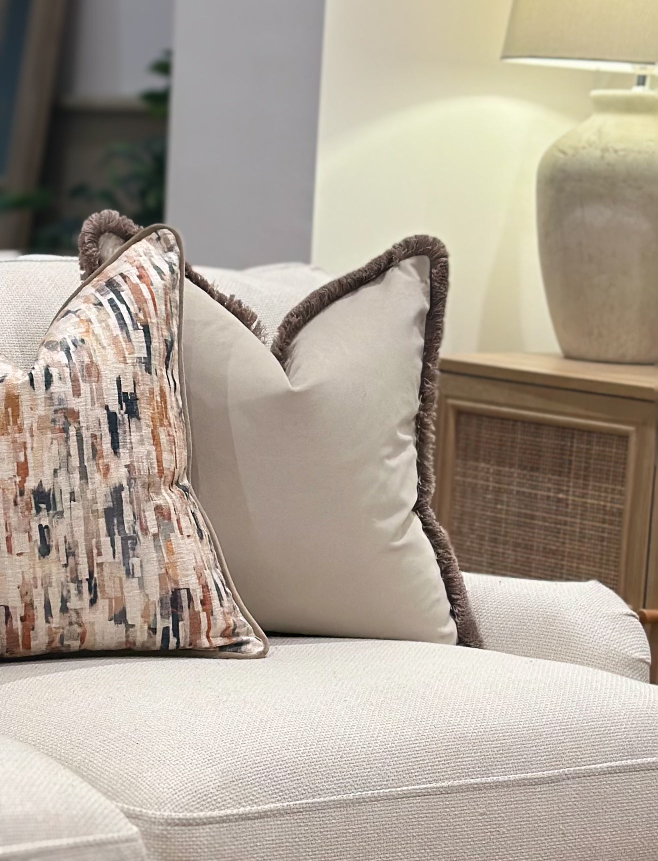 Putty is a soft, warm neutral — it sits somewhere between light beige, pale taupe, and soft grey.