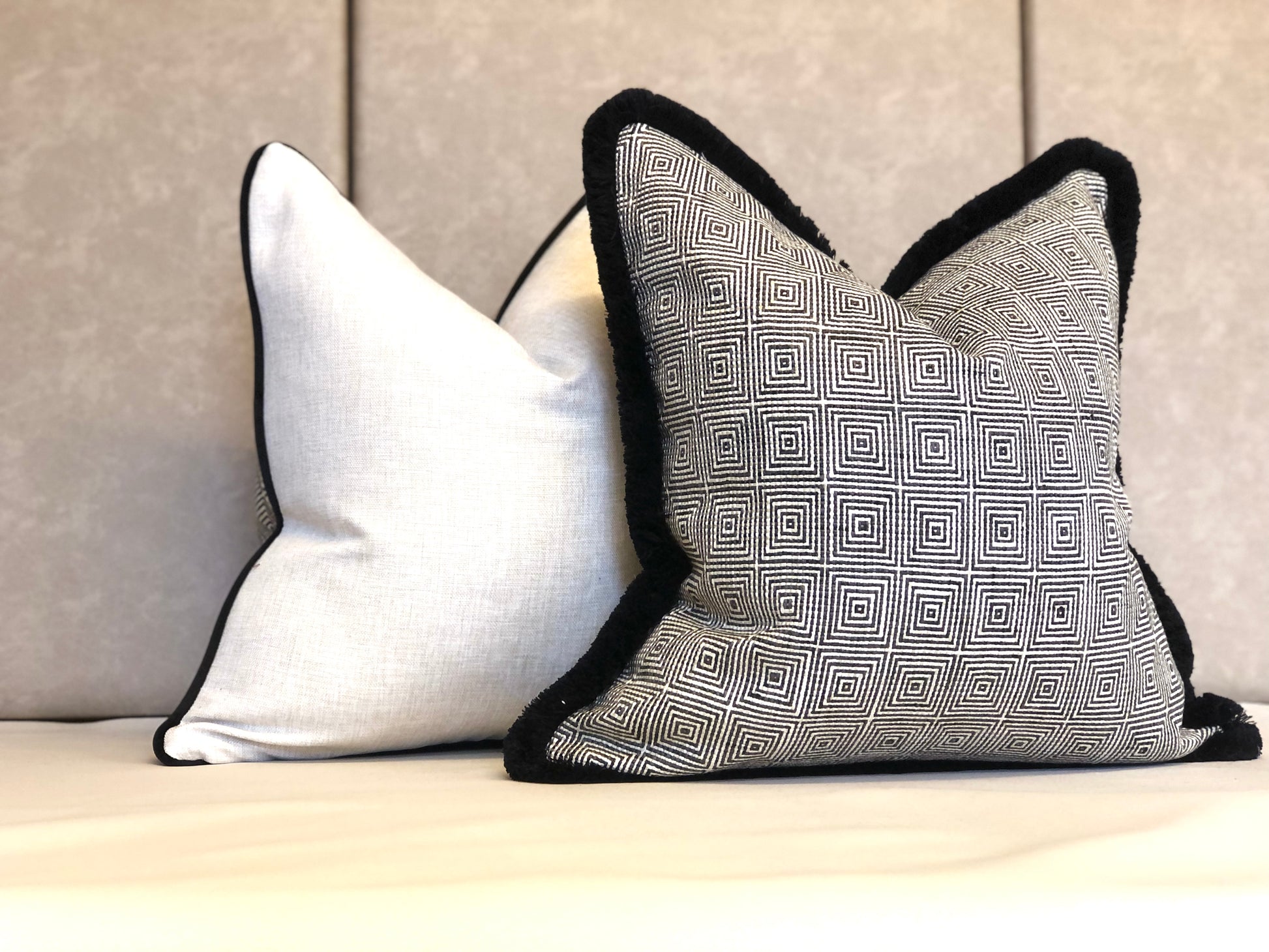monochrome cushions